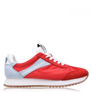 Image of Calvin Klein Jeans Jill Trainers Ladies - Red/Blue