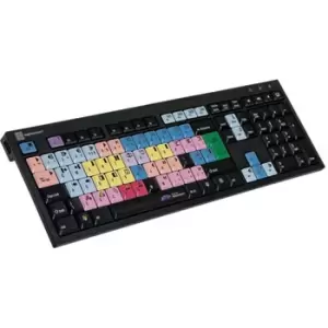 Image of Logickeyboard Media Composer Black Keyboard - PC