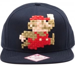 Image of Mario 3D Pixel Jumping Snapback Cap