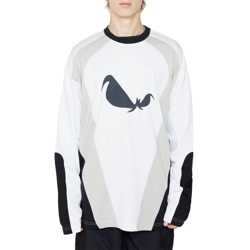 Image of No Fear Long Sleeve Graphic T-Shirt - White White S
