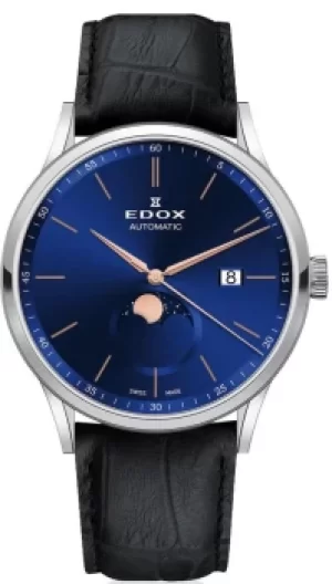 Image of Edox Watch Les Vauberts Moon Phase