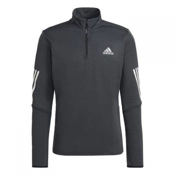 Image of adidas Quarter-Zip Long-Sleeve Top Mens - Black