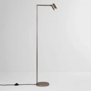 Image of 1 Light Floor Lamp Matt Nickel, GU10