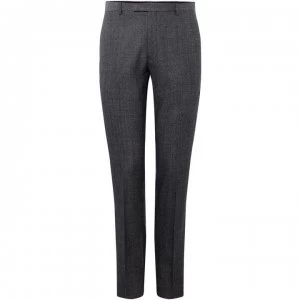 Image of Kenneth Cole Vancouver Knitted Texture Suit Trousers - Charcoal
