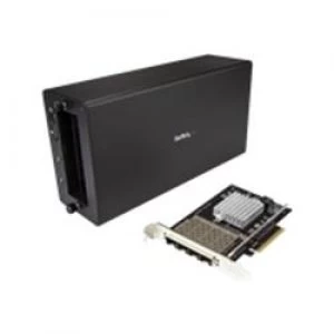 Image of StarTech.com 4 port Open SFP+ 10G NIC w/ Chassis