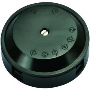 Image of Wickes 4 Terminal Junction Box - Black 20A