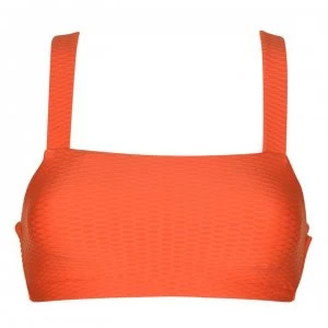 Image of Seafolly Seafolly Luna Cropped Bikini Top - TANGELO