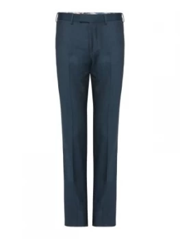 Image of Ted Baker Mens Beriman Flannel Trousers Teal