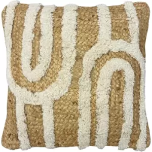 Image of Unio Tufted Jute Cushion Natural - Natural - Furn.