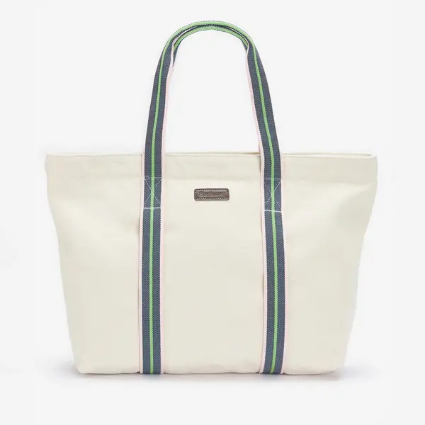 Image of Barbour Womens Madison Beach Tote Bag - Ecru