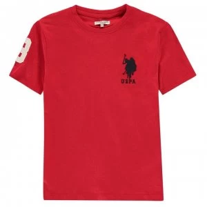 Image of US Polo Assn Logo T Shirt - Red