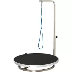 Image of Pet Grooming Table Swivel Dog Home Vanity w/ Adjustable Arm Non-Slip Top - Pawhut