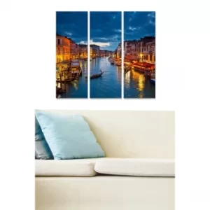 Image of MDFFTR1025 Multicolor Decorative MDF Painting (3 Pieces)