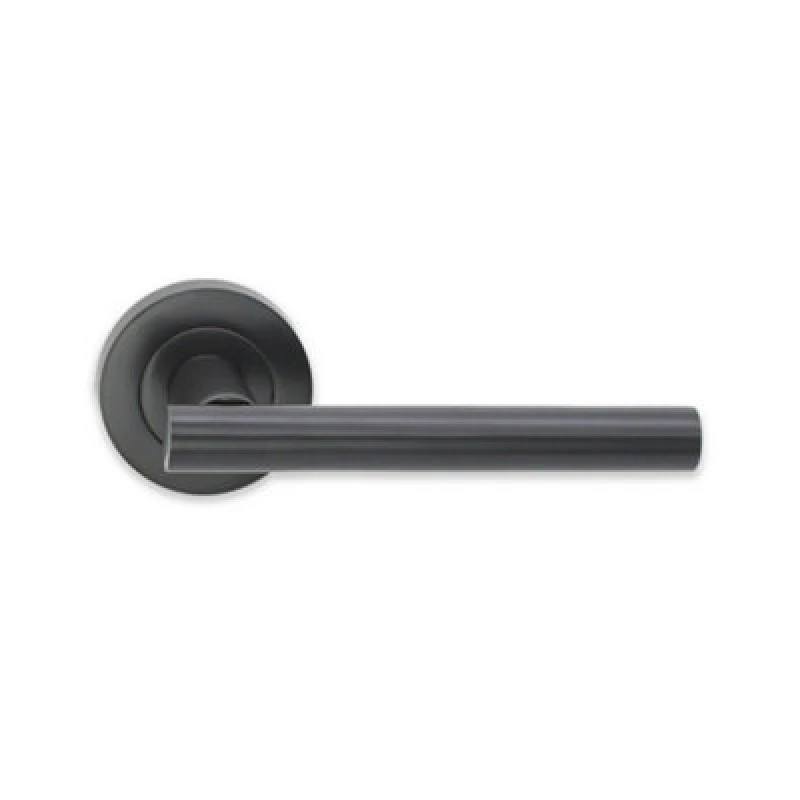 Image of Spira Brass Jura Lever Door Handle Gun Metal Gray