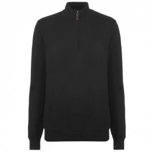 Image of Footjoy Half Zip Knit Pullover Mens - Black
