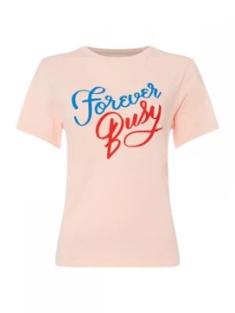 Image of Ban.do Forever Busy Classic Pink T Shirt Light Pink