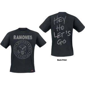 Image of Ramones - Seal Hey Ho Mens Medium T-Shirt - Black