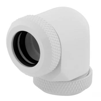 Image of Corsair XF Hardline 90 Angled 12mm White Fitting - Twin Pack (CX-9052027-WW)