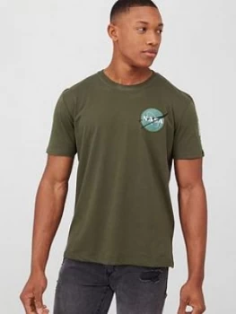 Image of Alpha Industries Alpha Industries Space Shuttle Back Print T-Shirt