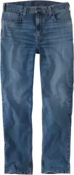 Image of Carhartt Rugged Flex Relaxed Fit Tapered Jeans, blue, Size 32, blue, Size 32