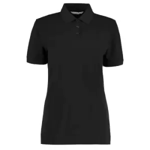 Image of Kustom Kit Ladies Klassic Superwash Short Sleeve Polo Shirt (24) (Black)