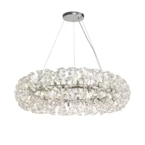 Image of Ceiling Pendant 26 Light G9 Polished Chrome, Crystal