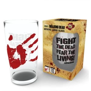 Image of The Walking Dead Fight The Dead Large Glass