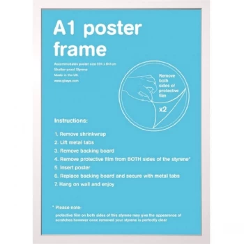 Image of White Frame A1 (59.4 x 84.1cm)