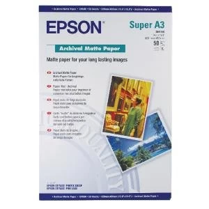 Image of Epson A3 Archival Matte Paper 50 Sheets 192gsm