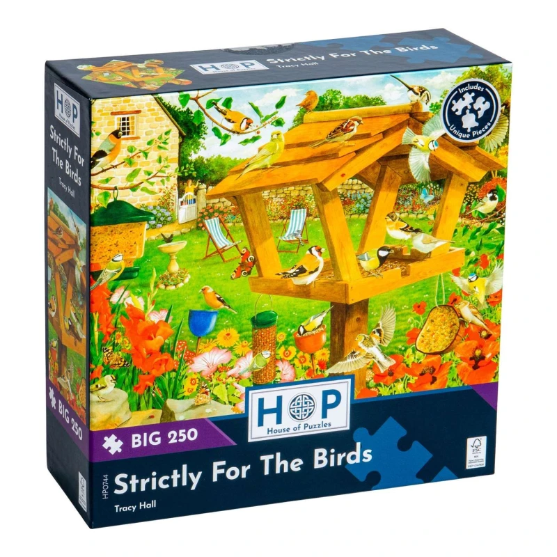 Image of The House Of Puzzles Strictly For The Birds BIG 250 Piece Jigsaw Puzzle Multicolor Unisex