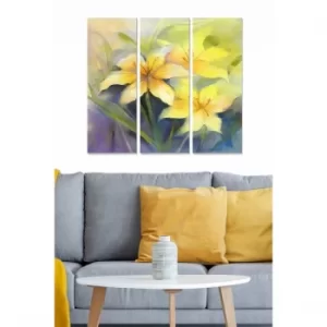 Image of MDF278564306 Multicolor Decorative MDF Painting (3 Pieces)