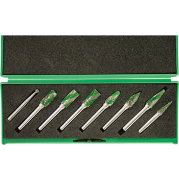 Image of York - Speedway Dual Cut Carbide Burr Set 6MM Shank 8-Pce