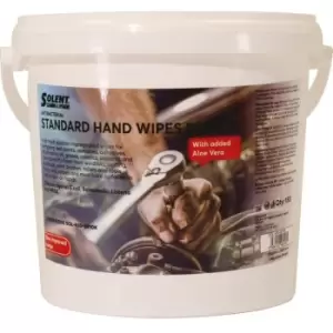 Image of Standard duty hand and surface degreaser wipes (bucket of 150) - Solent Cleaning