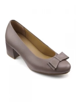 Image of Hotter Hotter Cecilia On Trend Block Heel Shoe Truffle