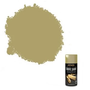 Image of Rust-Oleum Fabric Gold effect Multi-surface Spray Paint 150ml