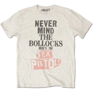 Image of The Sex Pistols - Bollocks Distressed Unisex Small T-Shirt - Neutral