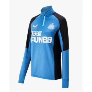 Image of Castore Newcastle United Training quarter Zip Top Womens - Blue