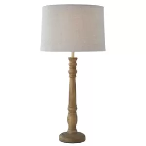 Image of Village At Home Wooden Chester Table Lamp