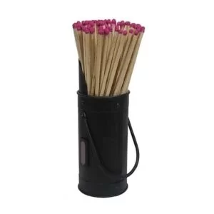 Image of Slemcka Traditional Black Steel Storage Bucket (H)200mm (D)70mm