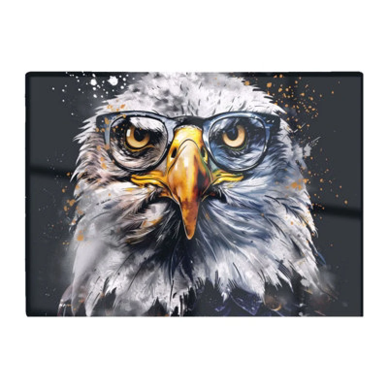 Image of Warren Reed Designer Eagle In Glasses Splashart Chopping Board