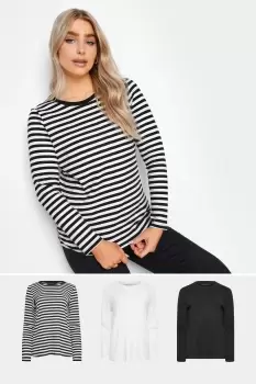 Image of 3 Pack Long Sleeve T-Shirts