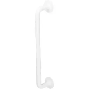 Image of Grab Rail Matt White Bathroom Outdoor Support Handle Disability Aid - White - Rothley