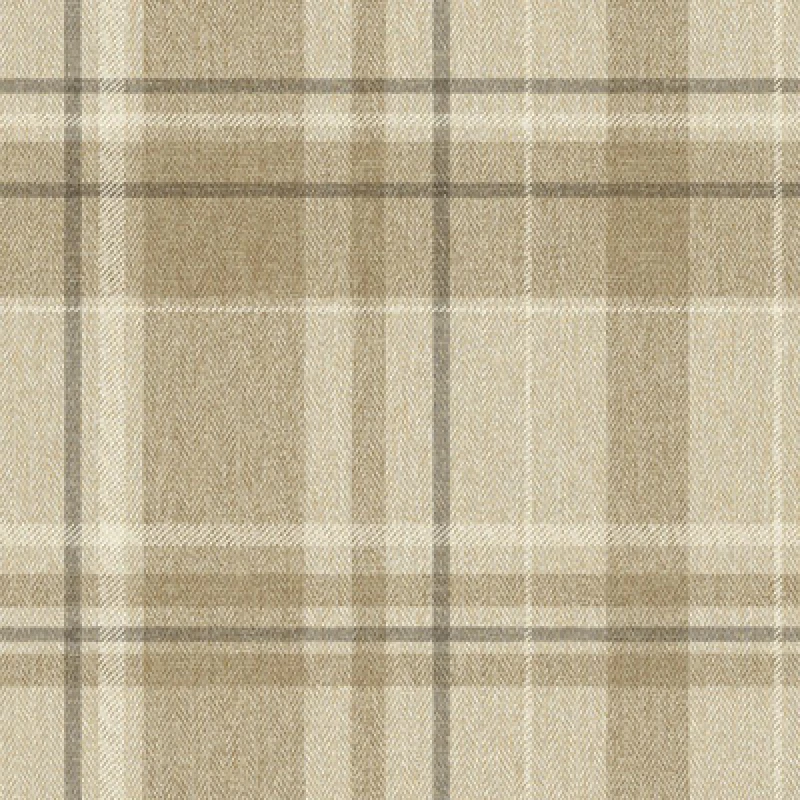 Image of Crown Crown - Harris Tweed Herringbone Check Natural Wallpaper Luxury Fabric Effect WL-M1868