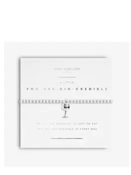 Image of Joma Jewellery Radiance A Little You Are Gin-Credible Silver Bracelet, Silver, Women