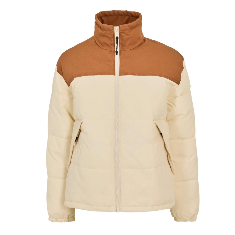 Image of Timberland Womens Insulated Puffer Short Puffer Jacket White Smoke female 8 (XS)