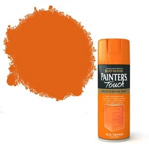Image of Rust-Oleum Painter's touch Real orange Gloss Multi-surface Decorative spray Paint 400ml