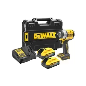 Image of 18v xr DCF921H2T Brushless 1/2 Torque Wrench Hog Ring 2x 5ah Powerstack - Dewalt