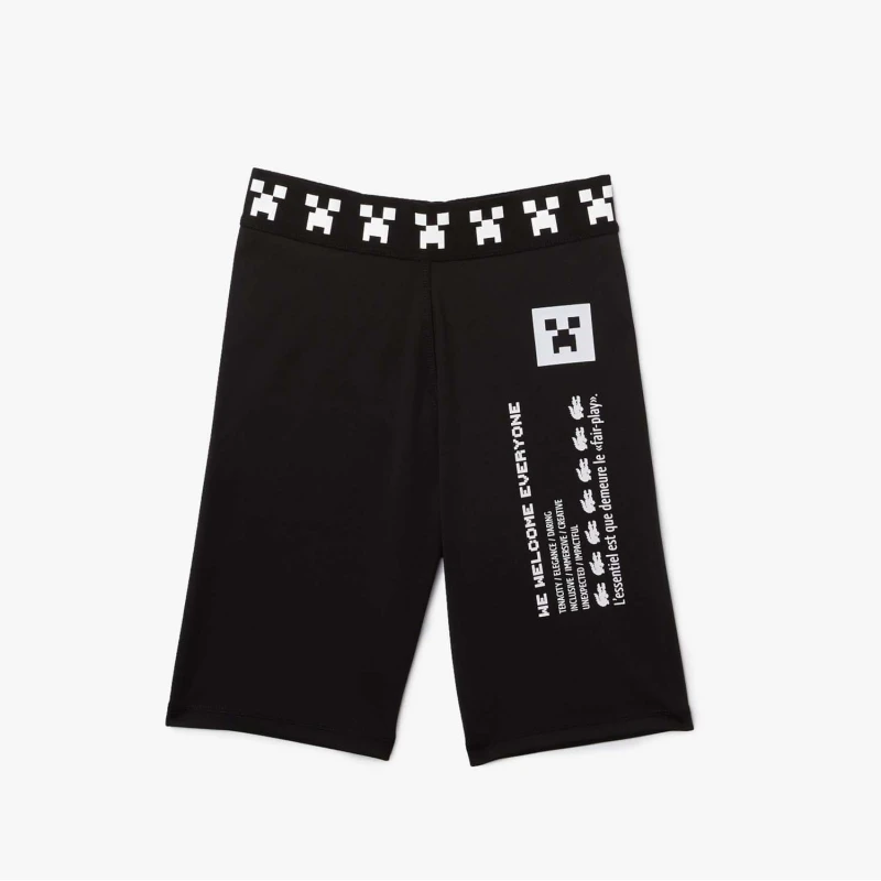 Image of Lacoste Live x Minecraft Bike Shorts - Black 8