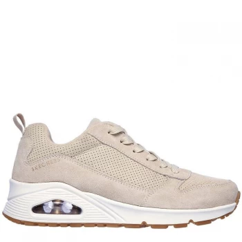 Image of Skechers Uno Trainers Ladies - Nude