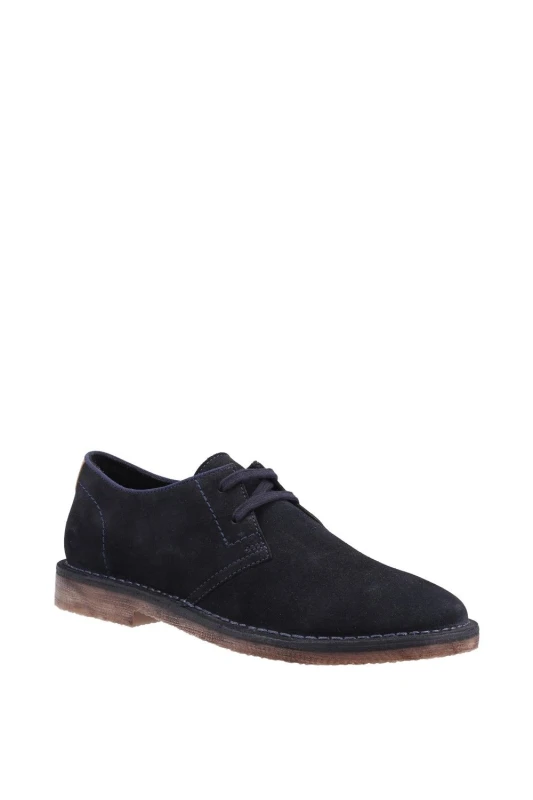 Image of Hush Puppies Hush Puppies Men 'Scout' Suede Lace Shoes in Navy Size: 11 Navy 11 Male 5038600777249